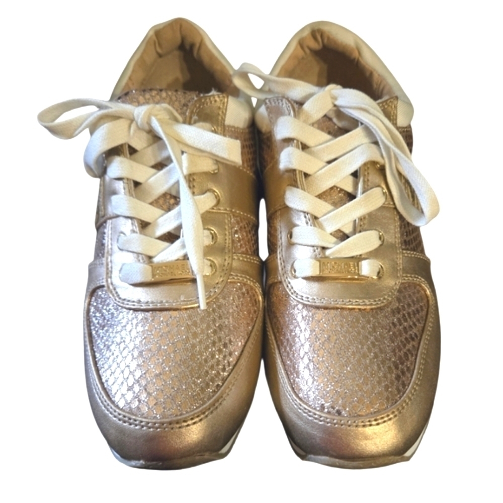 Michael Kors Osaka Rose Gold Sneakers NWOB - Picture 5 of 17